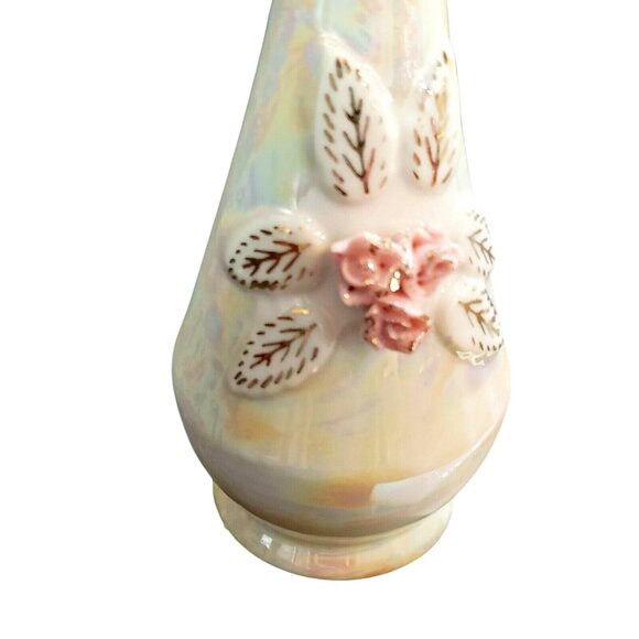 Betson Hand Painted Perfume Bottle Gold Japanese Vanity Japan RARE MCM Lusterwar - Picture 4 of 7